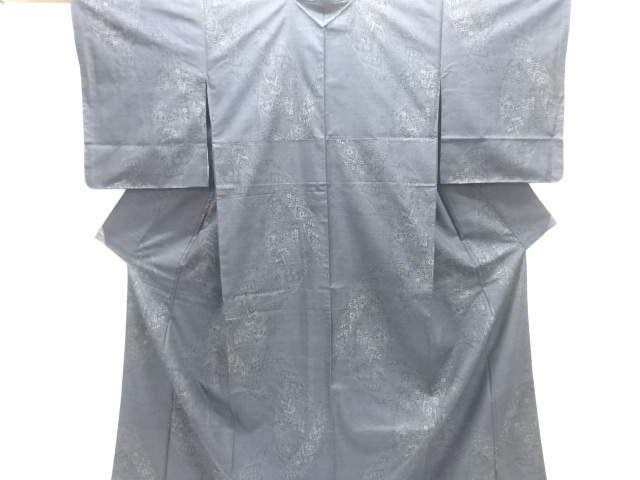 JAPANESE KIMONO / DORO OSHIMA TSUMUGI (7 maruki) / WOVEN FLOWER SARASA